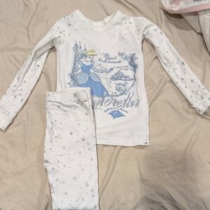 GAP White and Blue Cinderella Kids Pajama Set